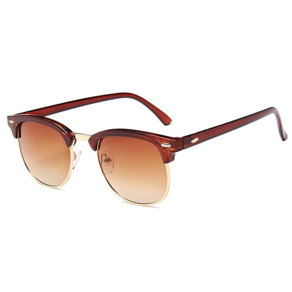 Bruna Clubmaster-Aurinkolasit Ruskeat Linssit brown