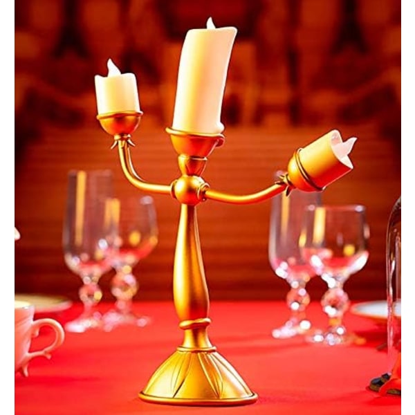 Skønheden og Udyret Lumiere-lampe