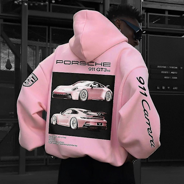 Porsche 911 Hoodie Auto Print Gensere Unisex-WELLNGS Style 1 Style 1 XL