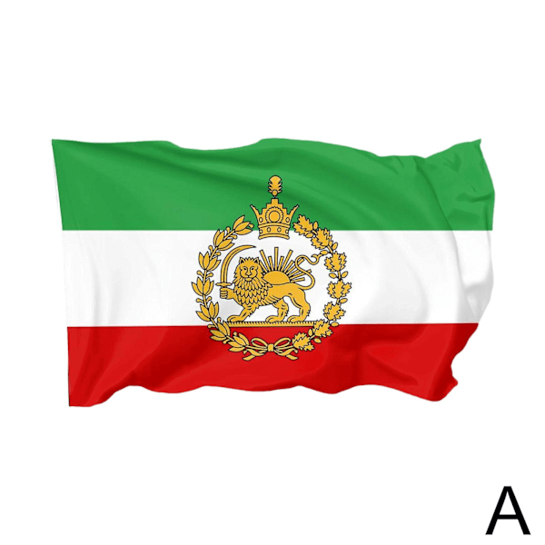 Persiska Iran Lejon 90*150cm Armflagga Persiska Iranska Flaggor Sha A One-size