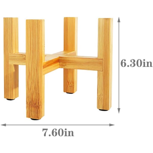 Naturlig bambus blomsterpottestativ, dristige ben, egnet for hage