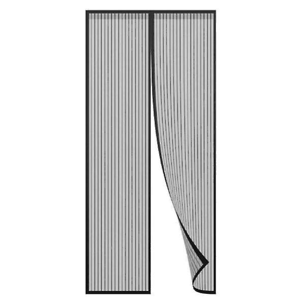 Insektnet dør 100x220 insektnet magnet myggenet Sort Sort