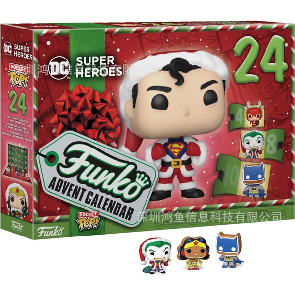 Julrea Adventskalender Julkalender DC Superhjälte 24 Fickor Blindbox-FA-