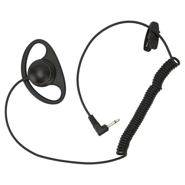 D-formet enkelt øreprop 3,5 mm D-formet ørekrog med spiraldesign til mobiltelefoner MP3 MP4-FA-