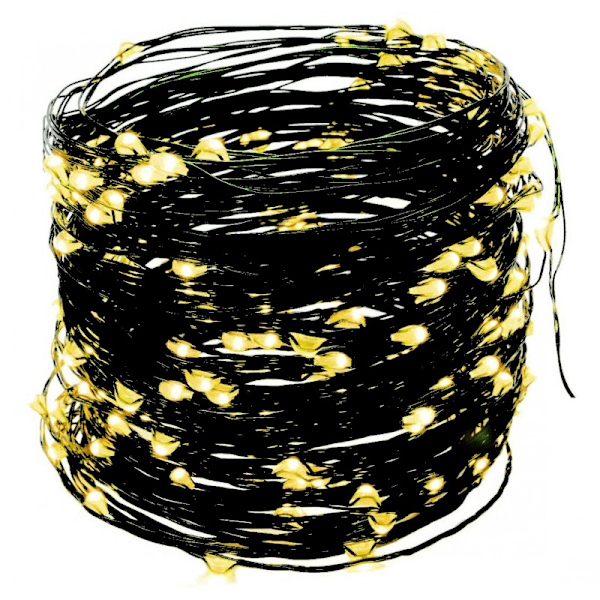 2 st Ljusslingor 60LED 3 meter SVART
