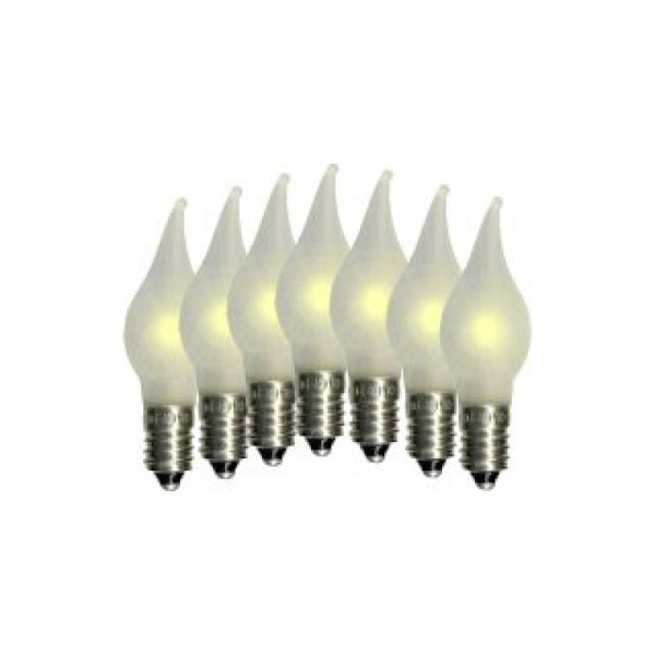 21 LED-lamppusetti adventtikynttilänjalkaan Elsnåla E10 Uni 10-55V