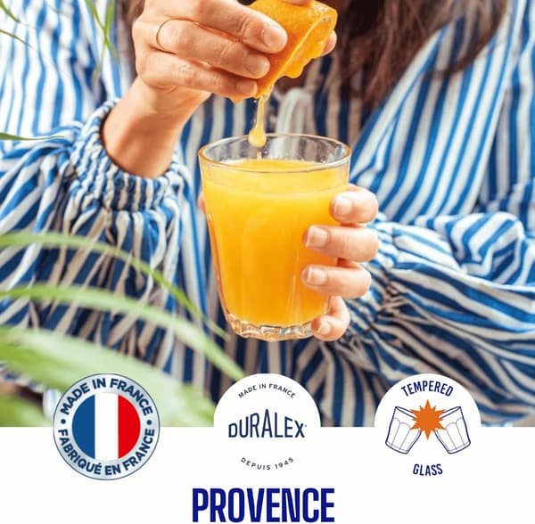 Provence vattenglas 250 ml utan fyllnadsstreck, 6-pack