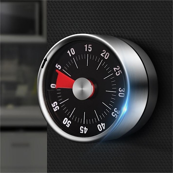 Mekanisk Kökstimer med Magnet - Svart black 122