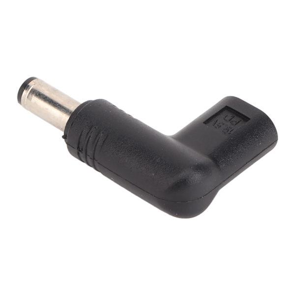 USB-C-hona till DC 5,5x2,1 mm adapter 100W PD snabbladdning 90 graders vinklad USB-C till DC-kontaktomvandlare
