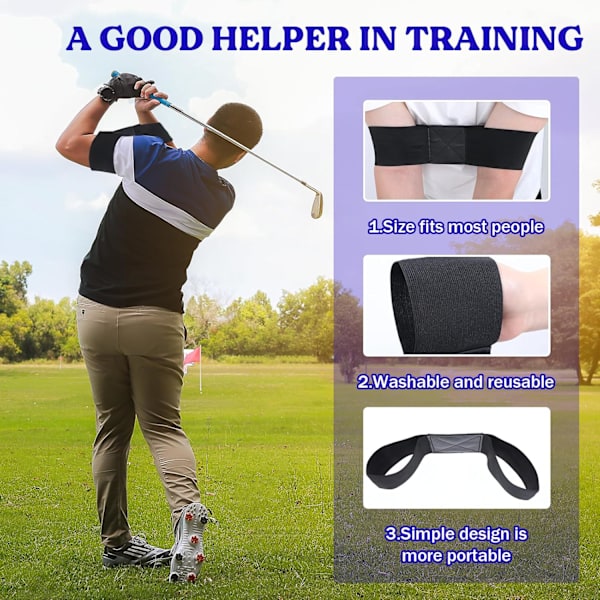 2 pcs golf swing training aid arm band trainer golf swing posture correction-FA-