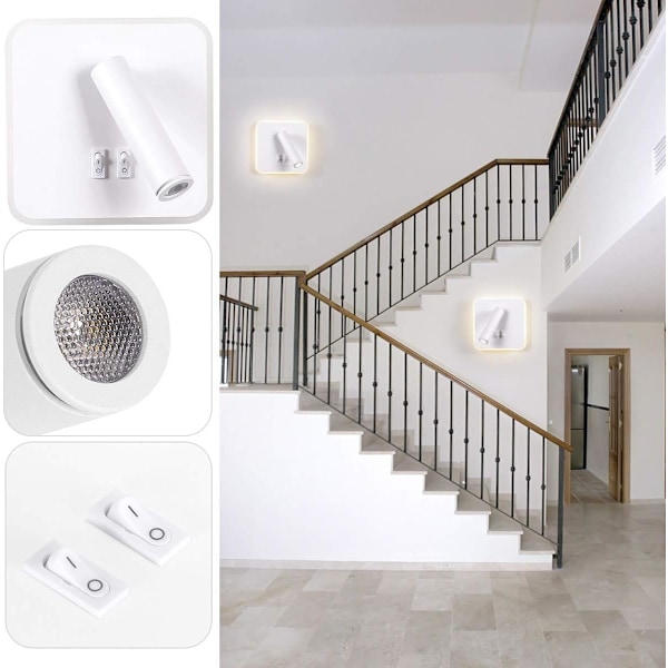 <p>Två-i-ett-design: perfekt kombination av vägglampa och spotl