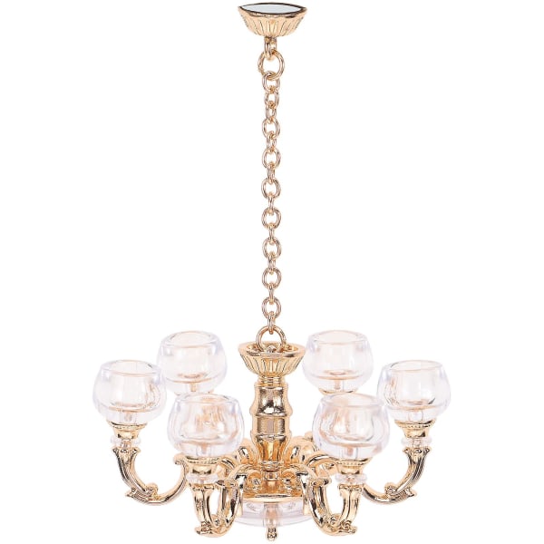 Miniatyr Taklampe Simuleringslampe 1/12 Skala Miniatyrlampe Mini Hus Krona
