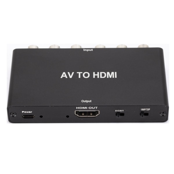 Scart til HDMI-omformer, RCA til HDMI-omformer, 3 i 1 HDMI-omkobler