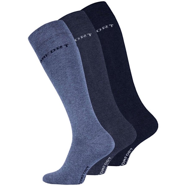 3-pack Knästrumpor med lös resår Grå Gray 43-46
