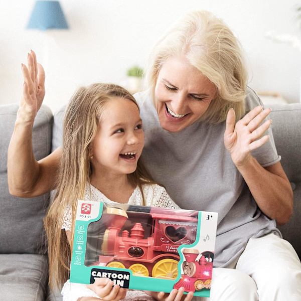 Baby Toy Trains, 360°Selvspinnende Togleker med Fantastisk 4D