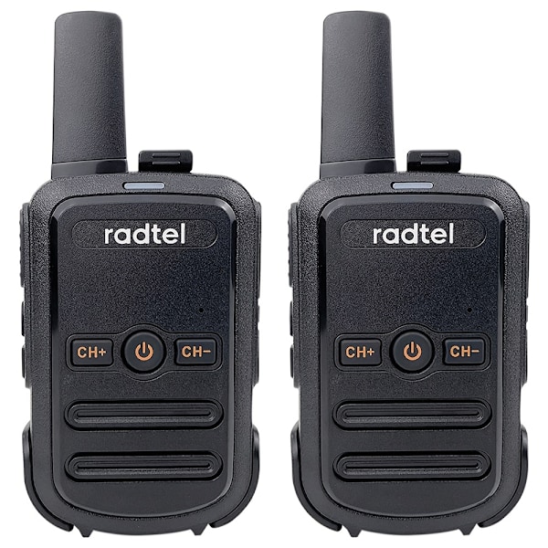 Mini 2w FRS Walkie Talkie Radtel RT12 Bærbar tovejsradio langdistans børn Walkie-Talkie til hotelvirksomhed Black