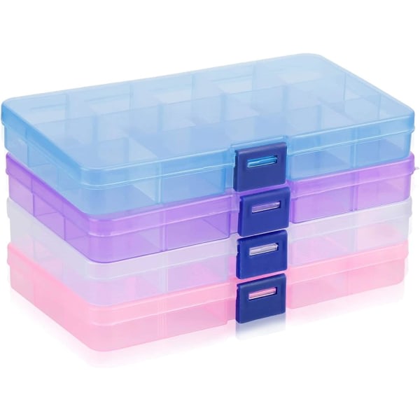 Opbevaringsboks i plast, sorteringsboks, sortimentboks