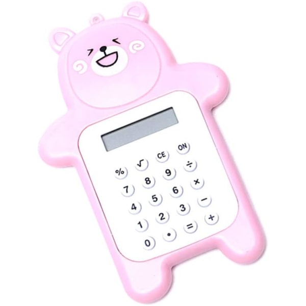 Portable Calculator Cartoon Bear Calculator School Calculator