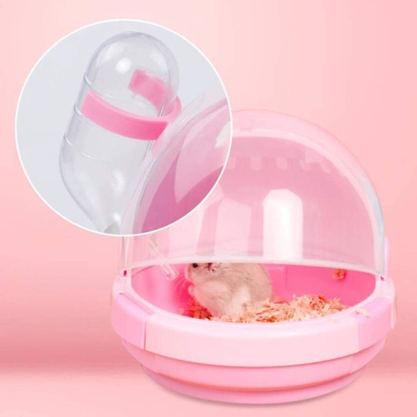 Bærbar hamsterbærebur, 7,6x6,5in bur for små dyr