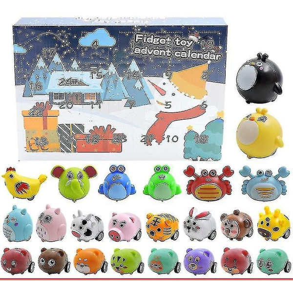 Juleadventskalender Gave Fidget Toys Stress Relief Fidget Toy Blind Box Barn 2