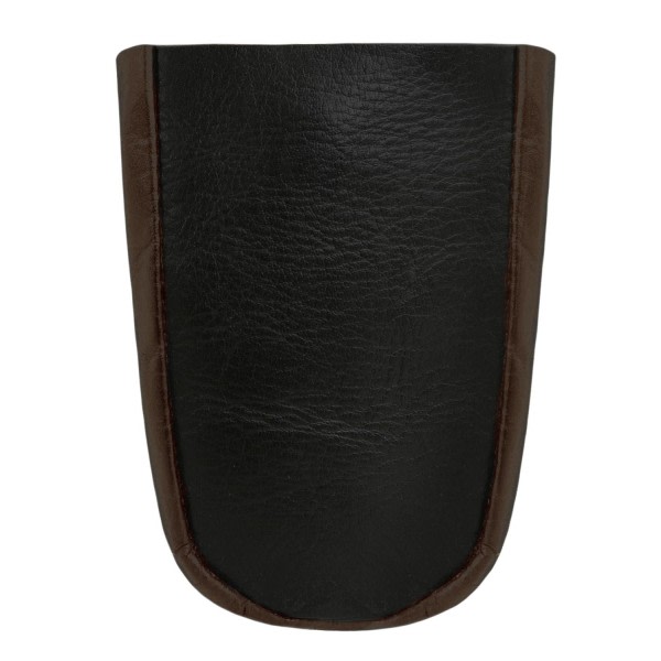 Black/brown key case in genuine leather