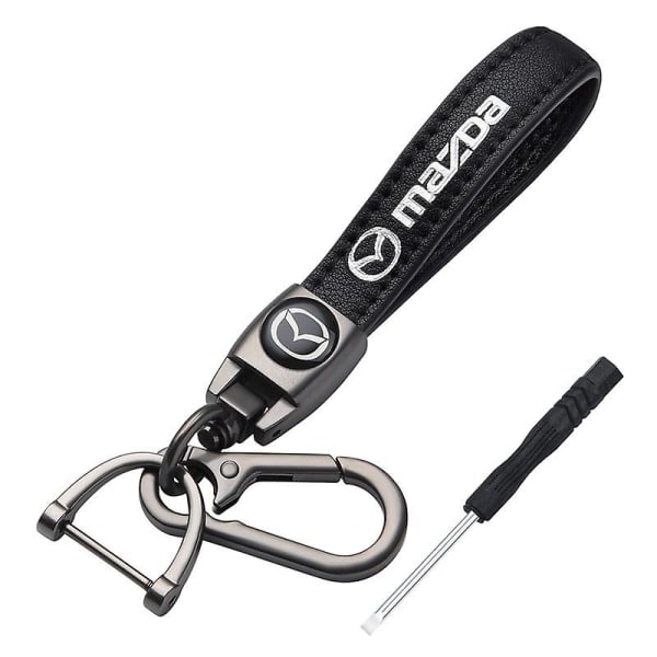 Set i skinn -mazda- Travel Premium nøkkelringklips lanyard tilbehør
