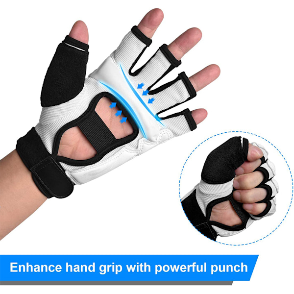 1 par boxningssäck Taekwondo Karate handskar för sparring L