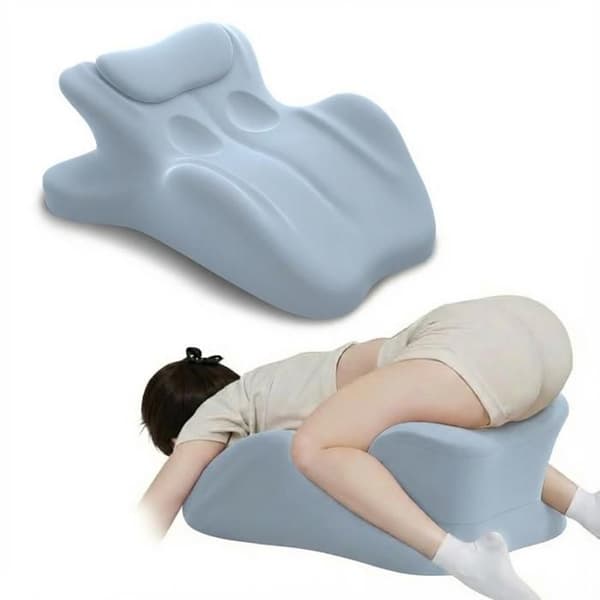 Ergonomisk kudde med en perfekt 27° vinkel, multifunktionell lutande minnesskumkudde (blå)-FA- Blue