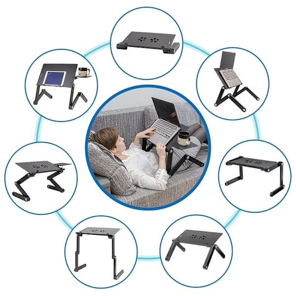 Tatkraft, Einstein - Laptopbord med indbygget ventilator black 1750