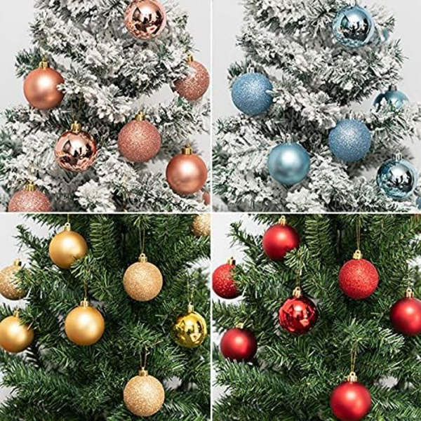 100 stk. julekugler, 3-6 cm forskellige størrelser juletræskugle