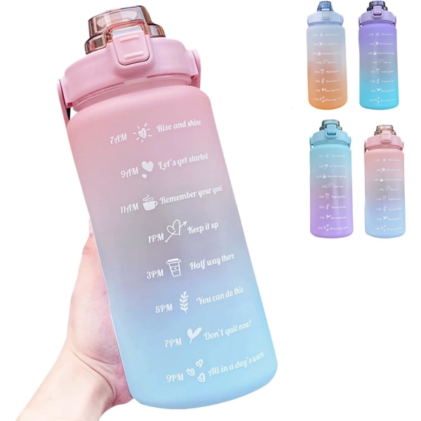 Litre Water Bottle,Big Water Bottle with Straw,Leakproof Sport