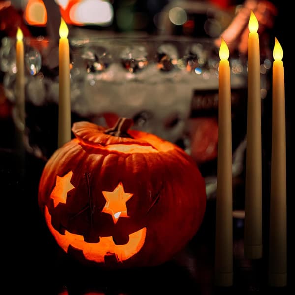 Flammefri LED-stearinlys 12-pak til fødselsdag jul Halloween-FA-