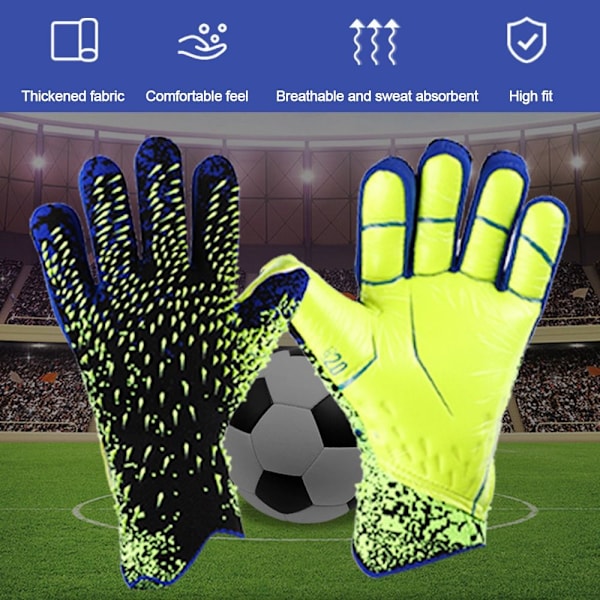Målvaktshandskar Fotbollshandskar GRÖN STORLEK 7 yz grön green size 7
