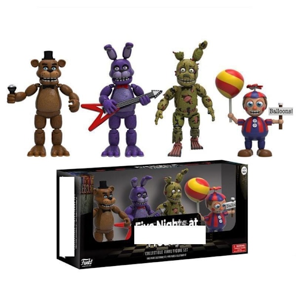 5-pakk Animehahmo Keräilylelut Five Nights at Freddy's Fnaf Söpöt Actionfiguurit PVC-malli Freddy Leikki