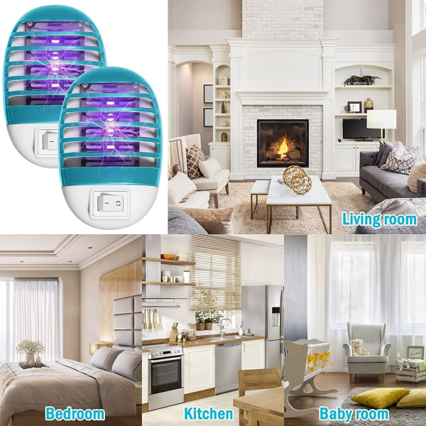 4st Elektrisk Flugdödare, Myggdödare Lampa, Elektrisk Insekt