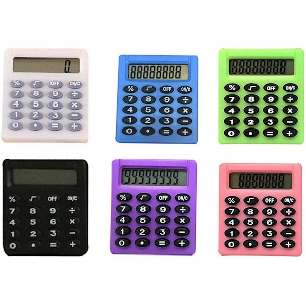 Kalkulator Lomme Mini Liten Protabel - Skole/Barn/Hjem/Kontor