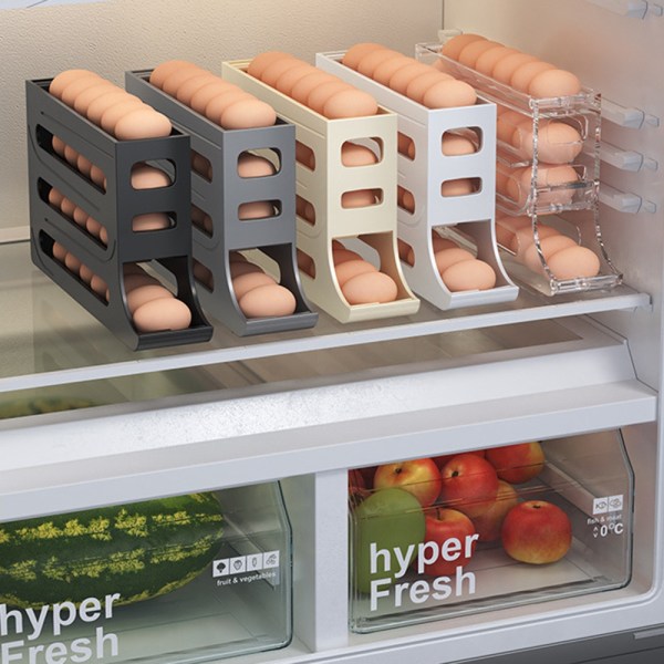 Automatisk skubbar æggebakke med stor kapacitet bærbar æggebakke til udendørs brug-WELLNGS White