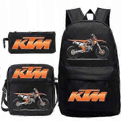 Ktm Cross Skolset Ryggsäck Väska Pennfodral-FA-