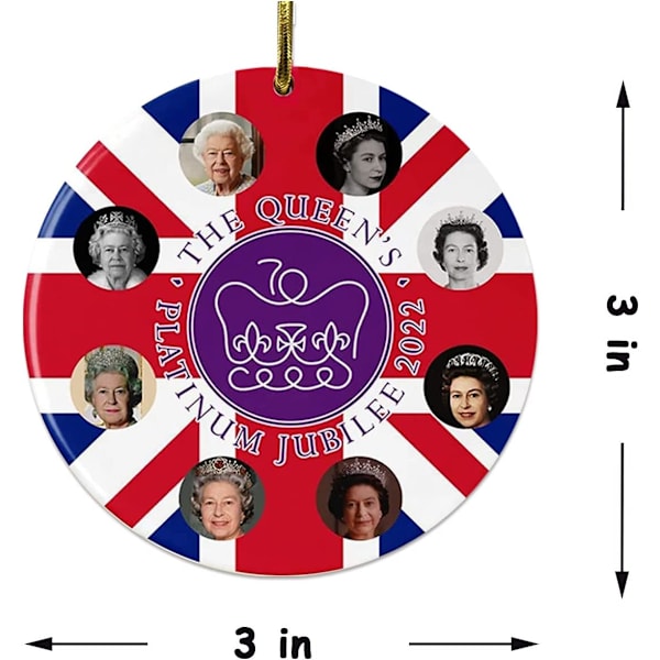 Drottning Elizabeth II Platinumjubileum 70 års minnesmärke
