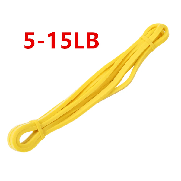 Motståndsband Träning Elastiskt Naturligt Latex Träning Gummislinga Styrka Gummiband Gym Fitness Träning Expander yellow