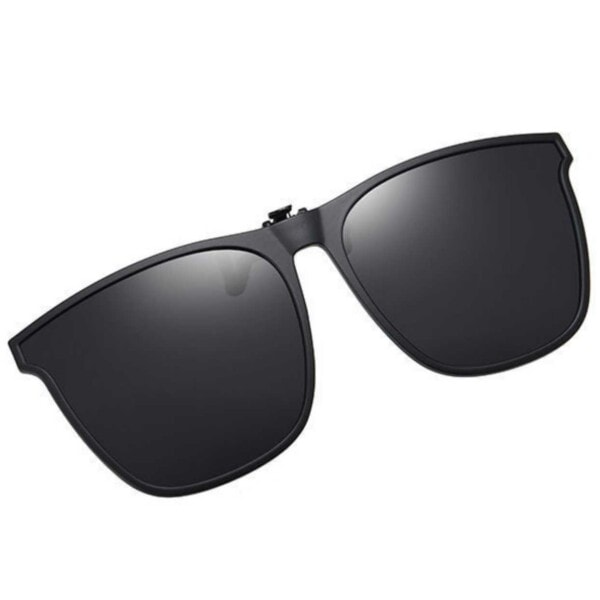 Clip-on Solbriller - Fastgøres på eksisterende briller - Sort sort-XS1- black