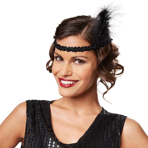tectake Kostume Jazz-sangerinde Sort Black M