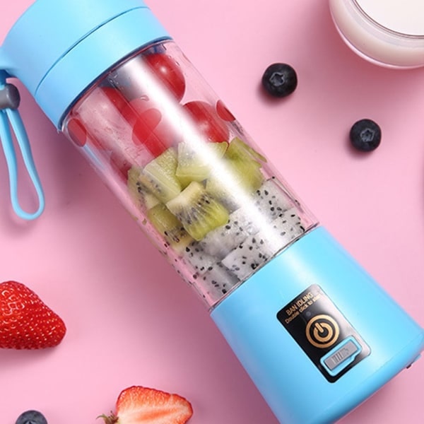 Bärbar mixer USB-mixer Tvåbladig elektrisk juicepress Smoothie