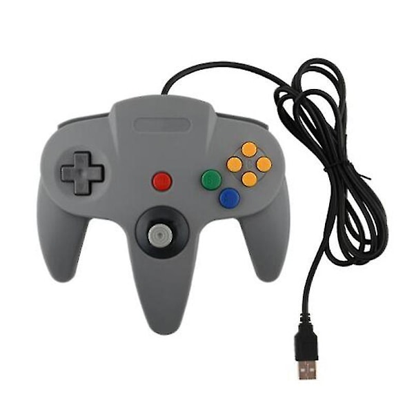 Spelkontroll Joypad Joystick USB Gamepad för Nintendo Game Cube för N64 64 PC (WS)