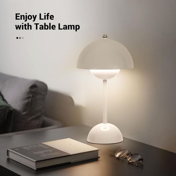 Moderne trådløs bordlampe - Touch Control, dæmpbar LED, til soveværelse/kontor-FA-