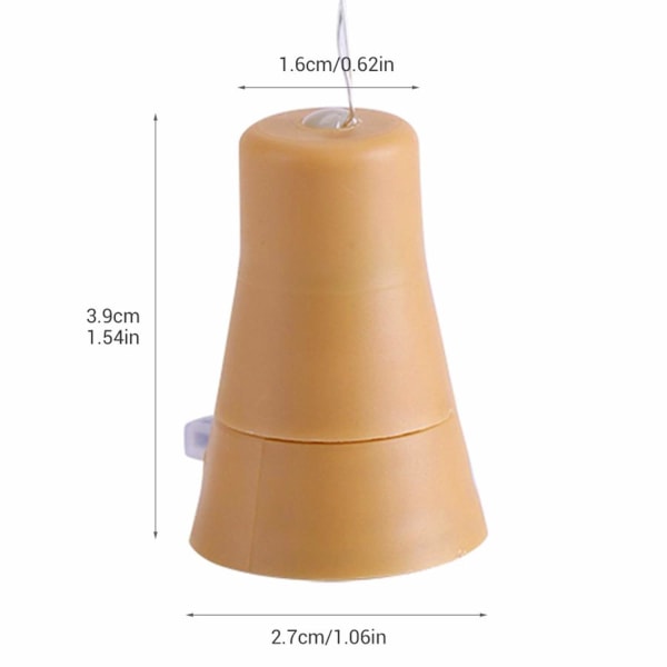 10-pack solcelle LED-prop-eventyrlys 10 LED-lamper kobbertråd
