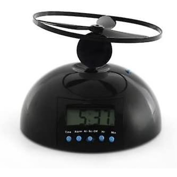 Ny digital LED-väckarklocka Gadget Flyg iväg Flygande/rullande helikopter Chopper Propeller Klocka Kreativ present  [dB}