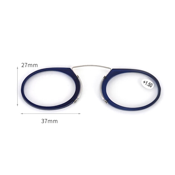 Liimattavat Mini-Clip Nenäsilta Lukulasit Ultratohuat Lukulasit 100-350 Kannettavat Presbyopia-Lasit Kotelolla C