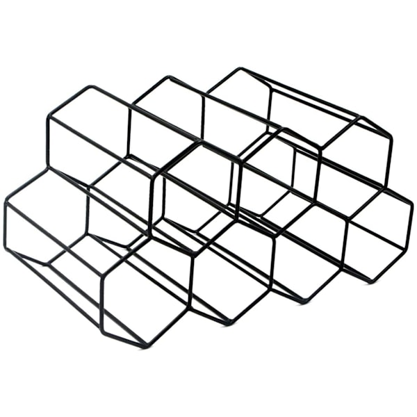 Buruis 9 Flasker Metal Vinstativ, Fritstående Vinstativ