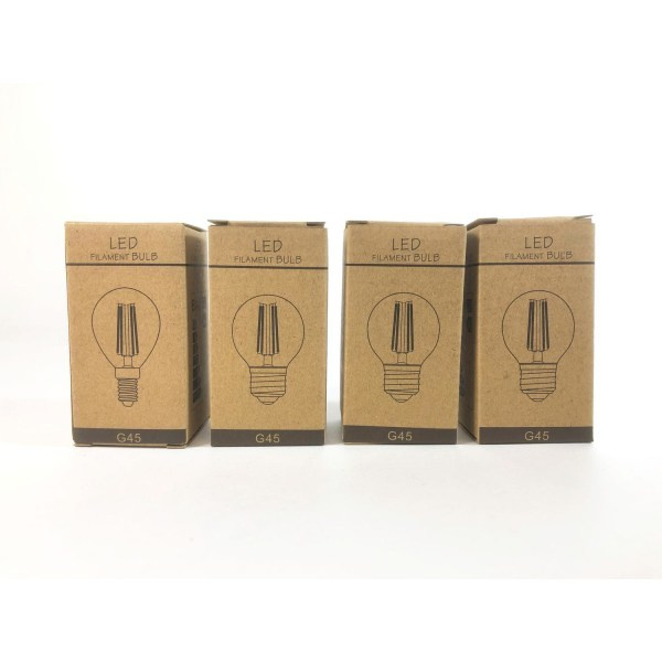 LED-lampa i vanlig form G45 x 6 PACK
